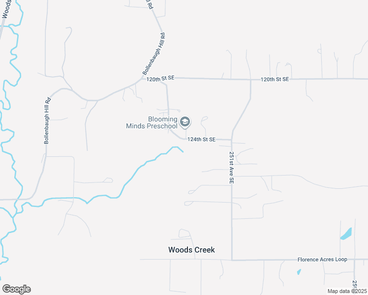 map of restaurants, bars, coffee shops, grocery stores, and more near 24828 124th Street Southeast in Monroe