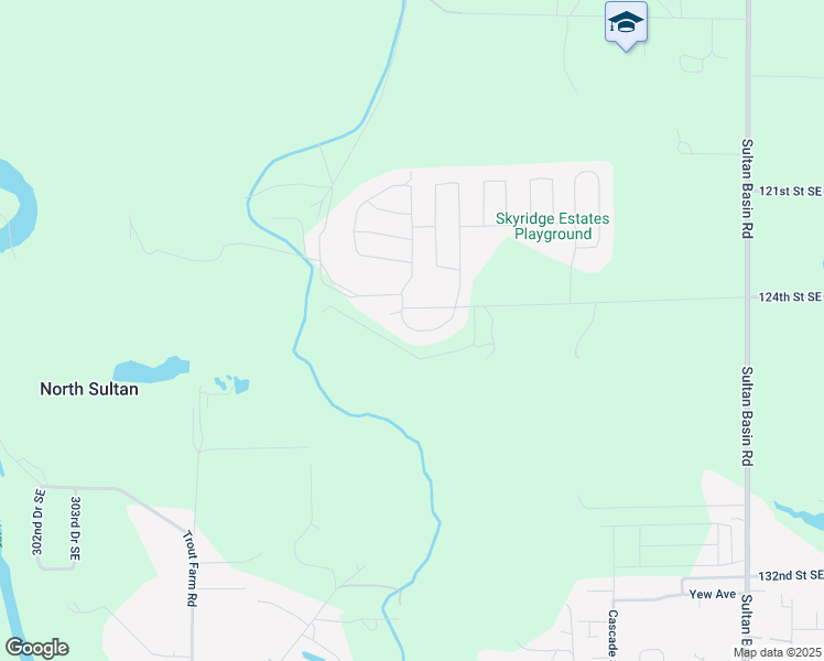 map of restaurants, bars, coffee shops, grocery stores, and more near 31309 Rosewood Drive in Sultan