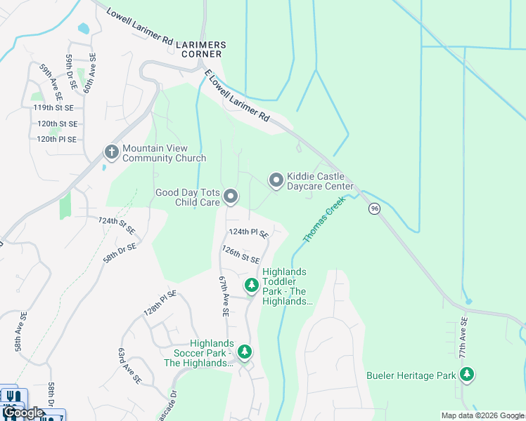 map of restaurants, bars, coffee shops, grocery stores, and more near 12301 67th Drive Southeast in Snohomish