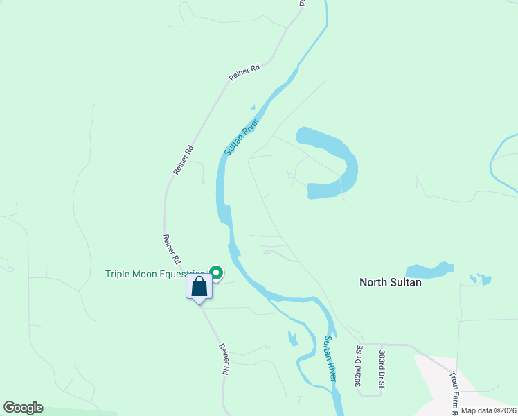 map of restaurants, bars, coffee shops, grocery stores, and more near 12302 Trout Farm Road in Sultan