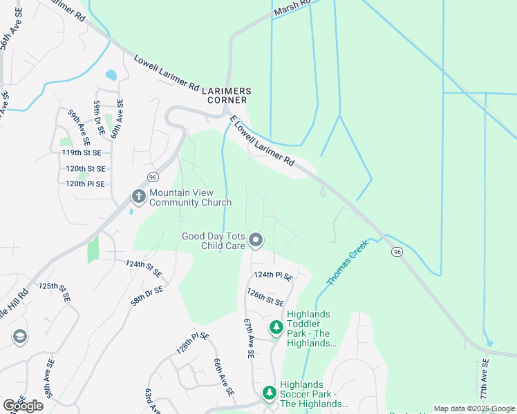 map of restaurants, bars, coffee shops, grocery stores, and more near 6620 East Lowell Larimer Road in Snohomish