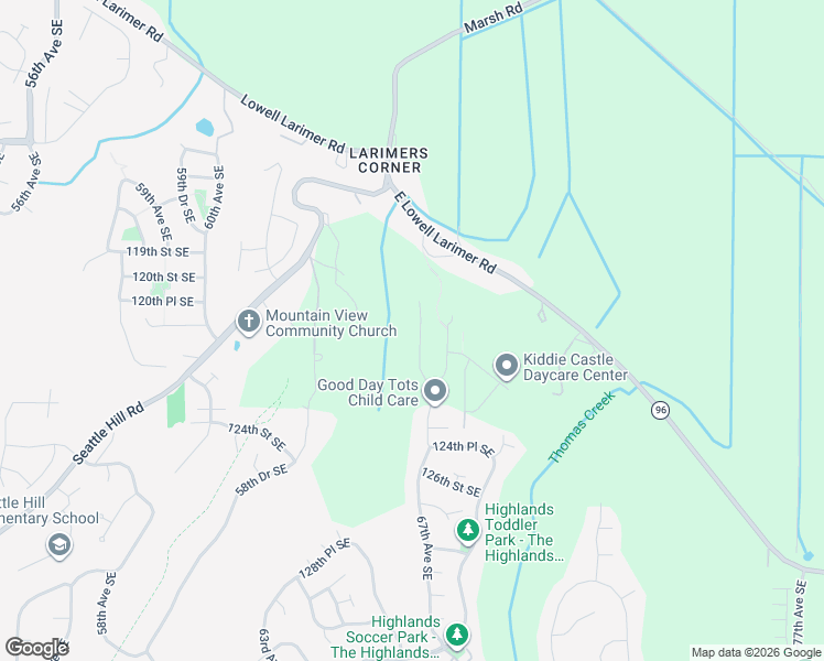 map of restaurants, bars, coffee shops, grocery stores, and more near 11809 Seattle Hill Road in Snohomish
