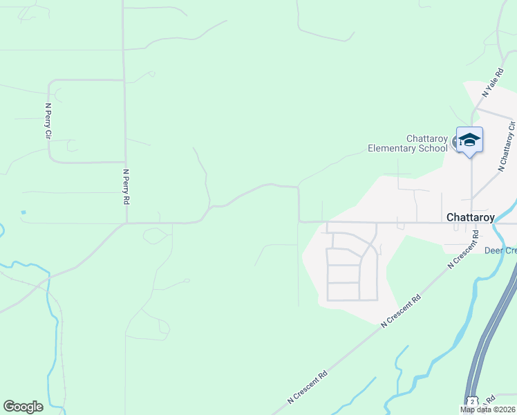 map of restaurants, bars, coffee shops, grocery stores, and more near 2617 East Chattaroy Road in Chattaroy