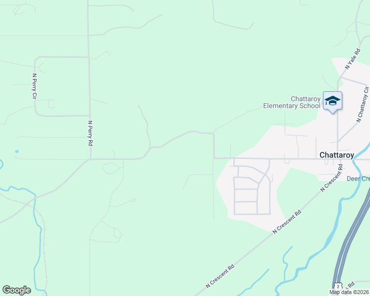 map of restaurants, bars, coffee shops, grocery stores, and more near 2617 East Chattaroy Road in Chattaroy