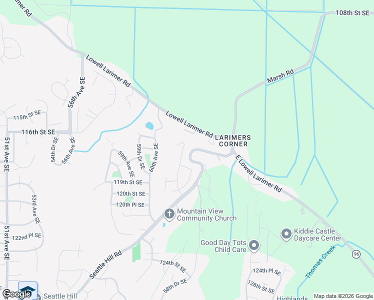 map of restaurants, bars, coffee shops, grocery stores, and more near 11613 62nd Avenue Southeast in Snohomish