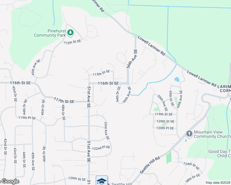 map of restaurants, bars, coffee shops, grocery stores, and more near 11632 54th Drive Southeast in Everett