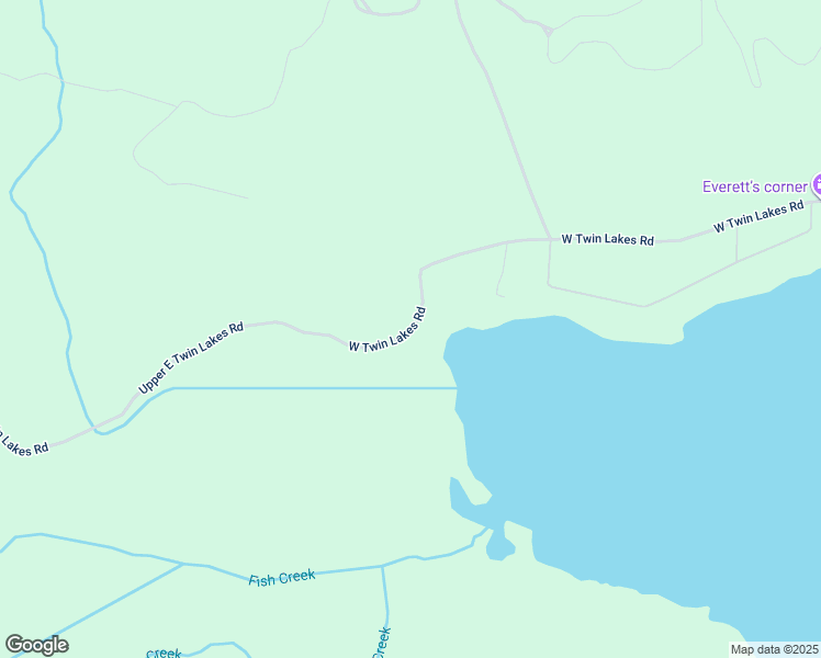 map of restaurants, bars, coffee shops, grocery stores, and more near West Twin Lakes Road in Kootenai County