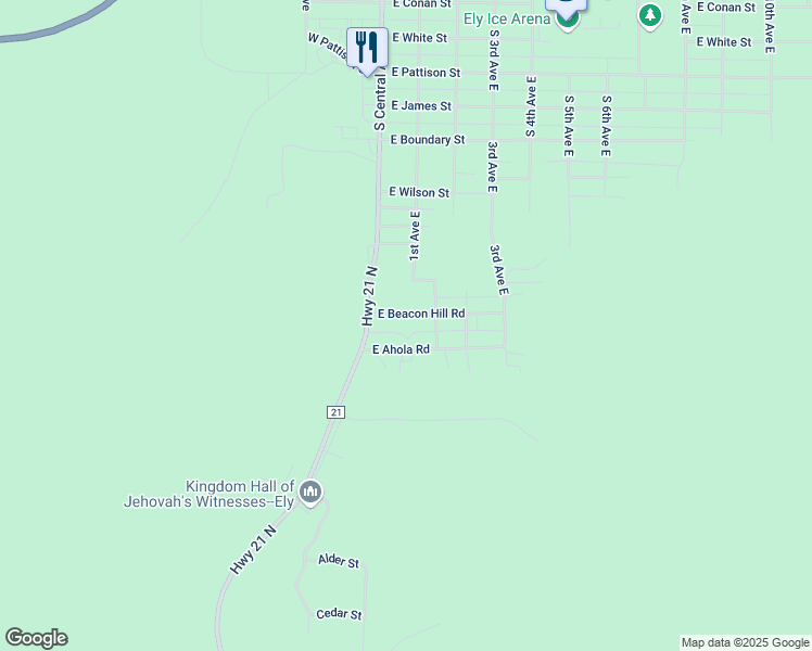 map of restaurants, bars, coffee shops, grocery stores, and more near 30 East Beacon Hill Road in Ely