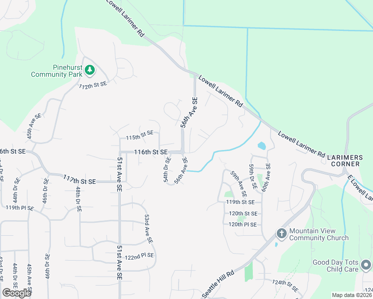 map of restaurants, bars, coffee shops, grocery stores, and more near 11528 56th Drive Southeast in Everett