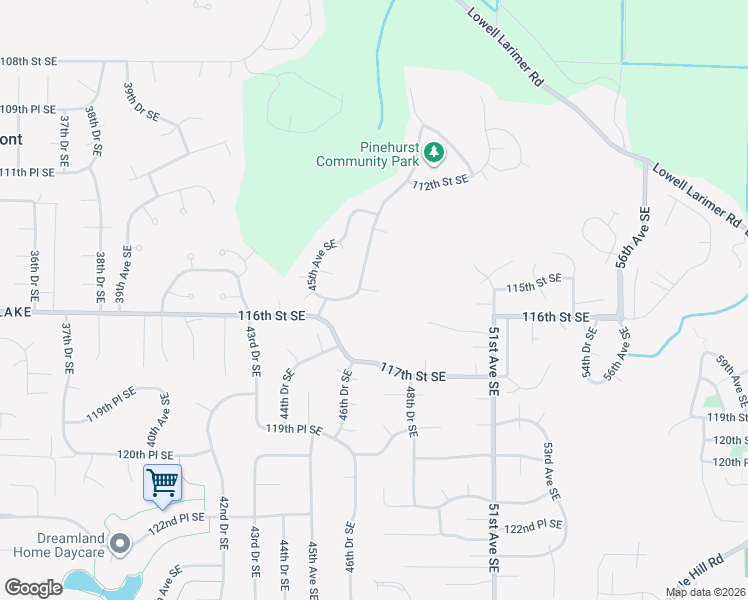 map of restaurants, bars, coffee shops, grocery stores, and more near 11407 47th Avenue Southeast in Everett