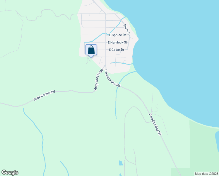 map of restaurants, bars, coffee shops, grocery stores, and more near 930 Andy Cooper Road in Port Ludlow