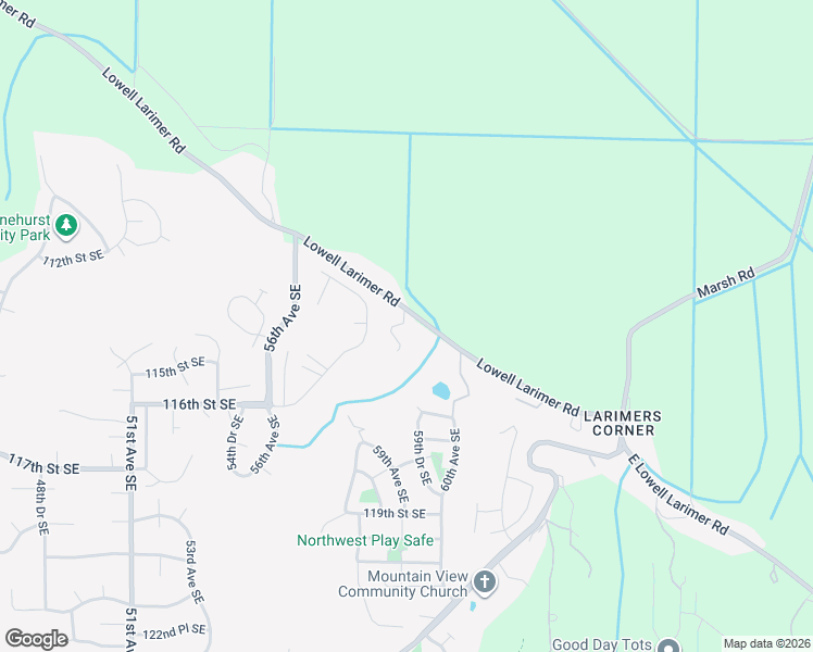 map of restaurants, bars, coffee shops, grocery stores, and more near 5905 Lowell Larimer Road in Everett