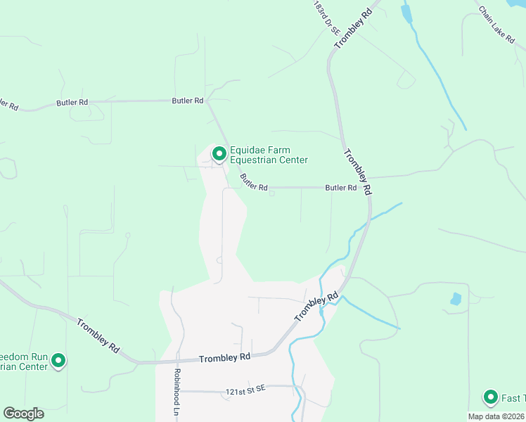 map of restaurants, bars, coffee shops, grocery stores, and more near 17910 Butler Road in Snohomish