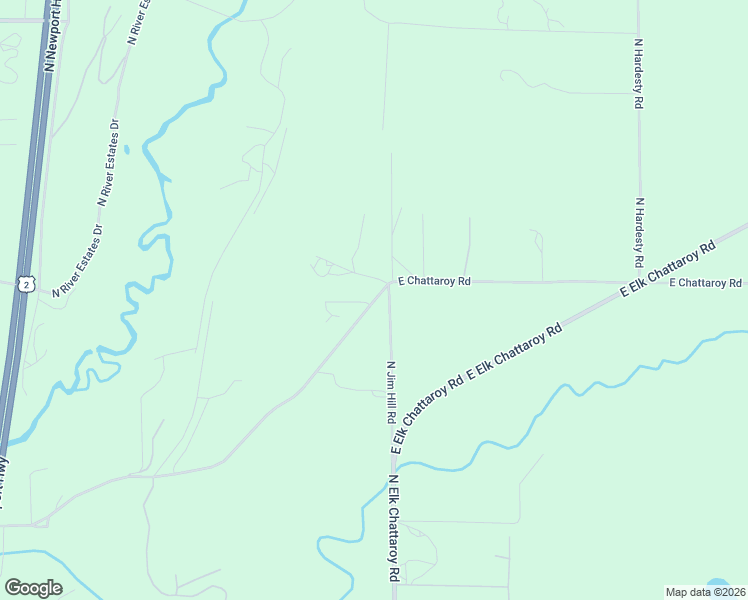 map of restaurants, bars, coffee shops, grocery stores, and more near 5023 East Chattaroy Road in Chattaroy