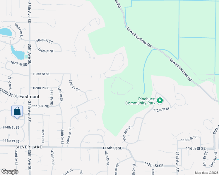 map of restaurants, bars, coffee shops, grocery stores, and more near 10924 43rd Avenue Southeast in Everett