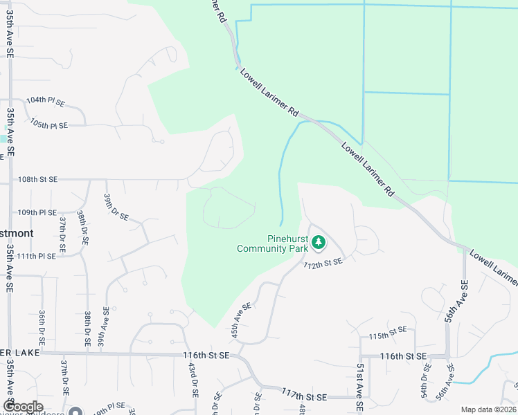 map of restaurants, bars, coffee shops, grocery stores, and more near 11124 43rd Avenue Southeast in Everett