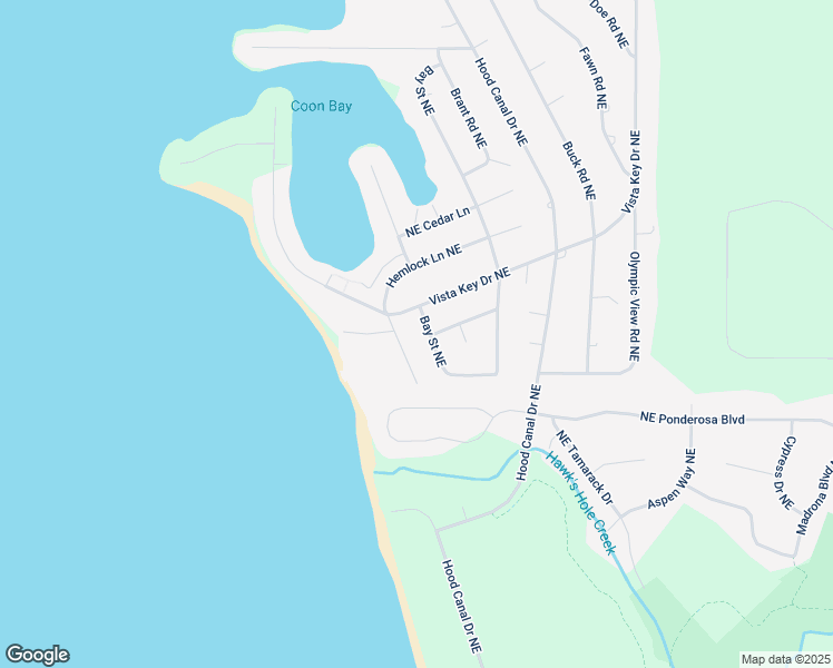 map of restaurants, bars, coffee shops, grocery stores, and more near 37068 Bay Street Northeast in Hansville