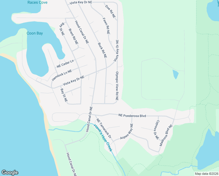 map of restaurants, bars, coffee shops, grocery stores, and more near 37420 Buck Road Northeast in Hansville