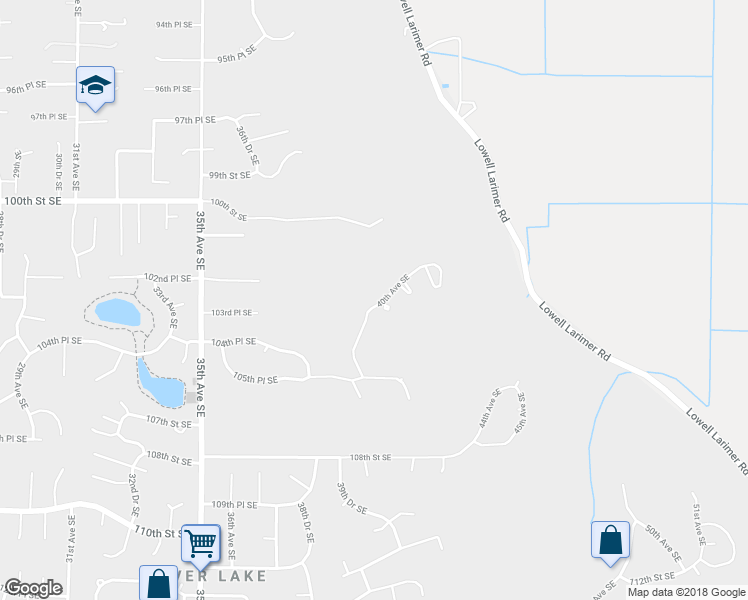 map of restaurants, bars, coffee shops, grocery stores, and more near 10320 40th Avenue Southeast in Everett