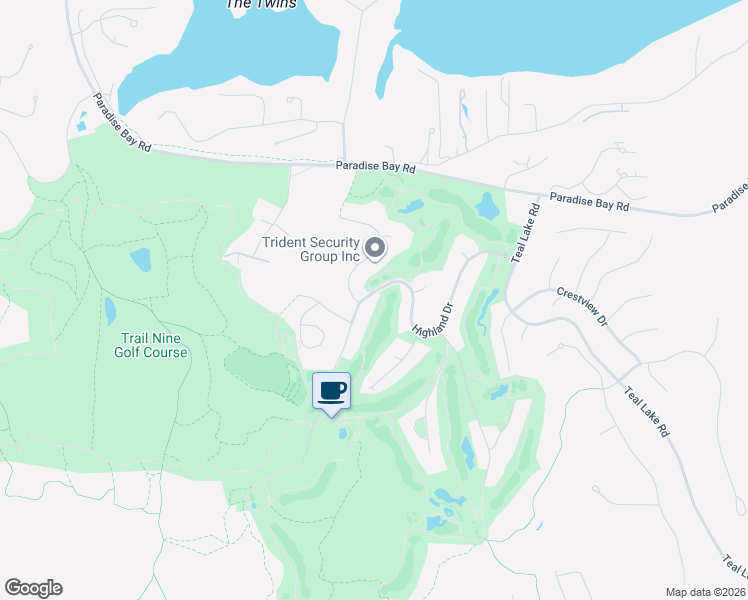 map of restaurants, bars, coffee shops, grocery stores, and more near 461 Highland Drive in Port Ludlow
