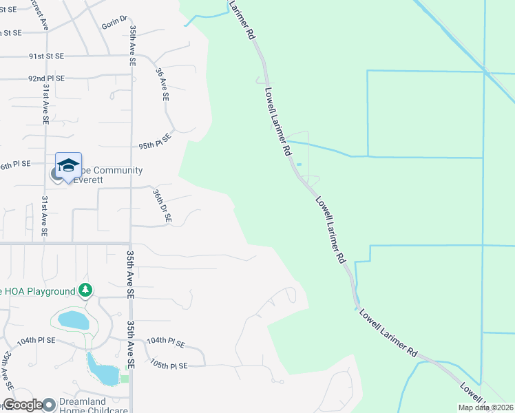 map of restaurants, bars, coffee shops, grocery stores, and more near 3927 99th Street Southeast in Everett