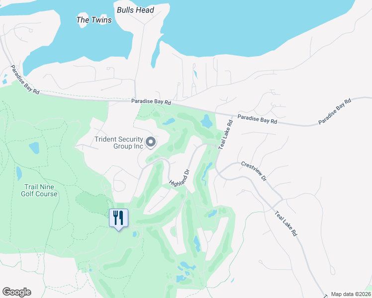 map of restaurants, bars, coffee shops, grocery stores, and more near 30 Muir Court in Port Ludlow