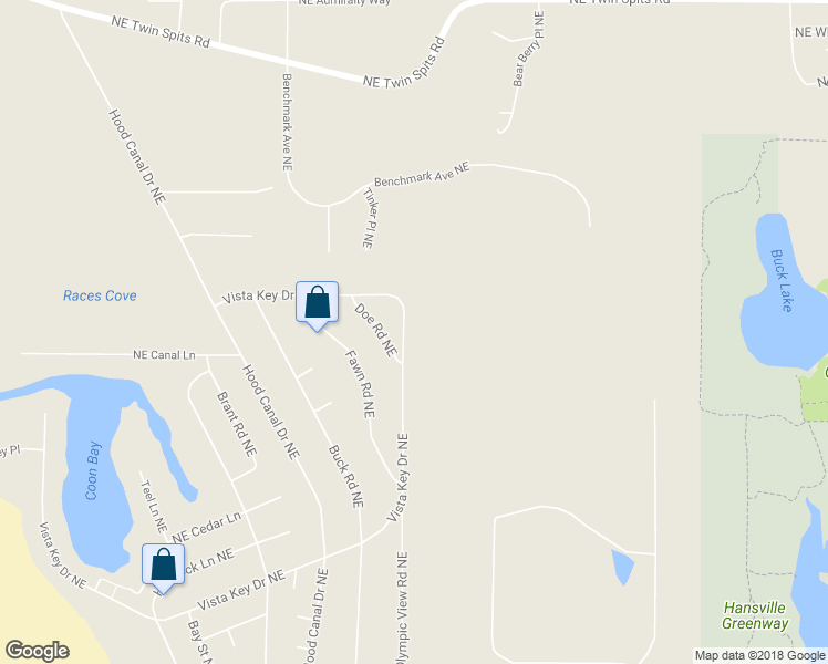 map of restaurants, bars, coffee shops, grocery stores, and more near 38230 Vista Key Dr NE in Hansville