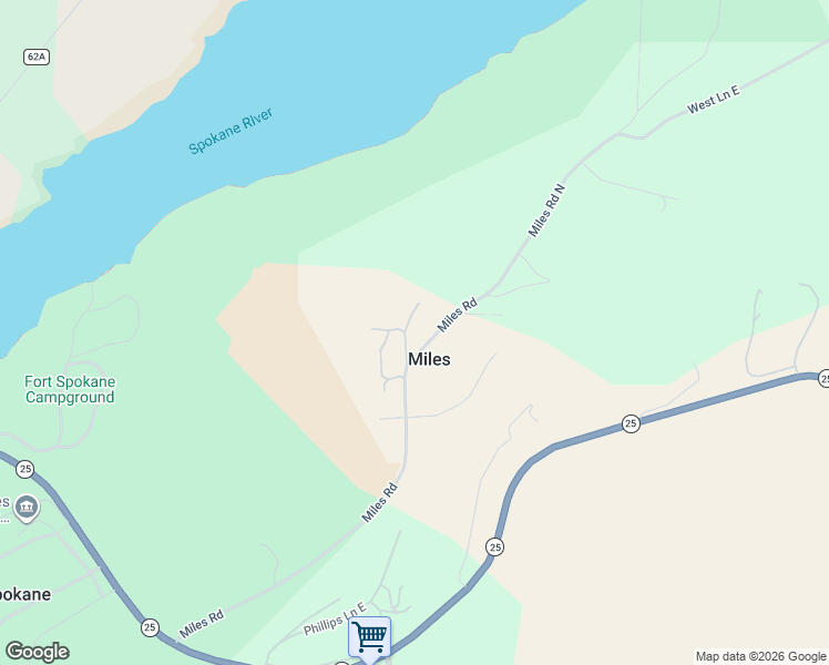 map of restaurants, bars, coffee shops, grocery stores, and more near 44289 Miles Rd N in Davenport