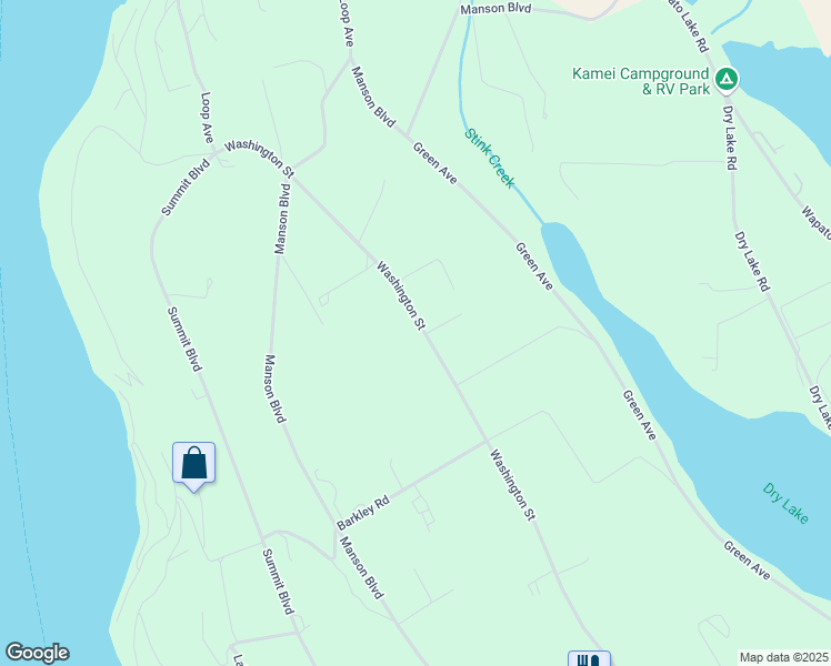 map of restaurants, bars, coffee shops, grocery stores, and more near 2400 Washington Street in Manson