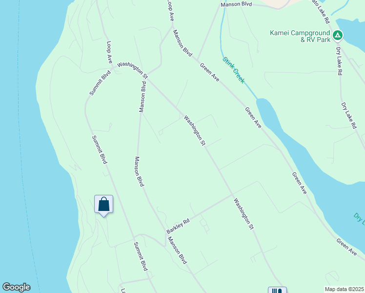 map of restaurants, bars, coffee shops, grocery stores, and more near 2400 Washington Street in Manson