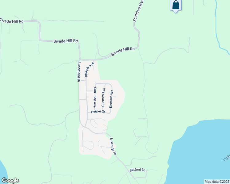 map of restaurants, bars, coffee shops, grocery stores, and more near 7881 Decatur Avenue in Clinton
