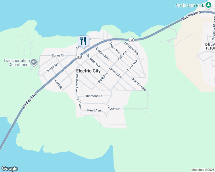 map of restaurants, bars, coffee shops, grocery stores, and more near 116 Stevens Avenue in Electric City