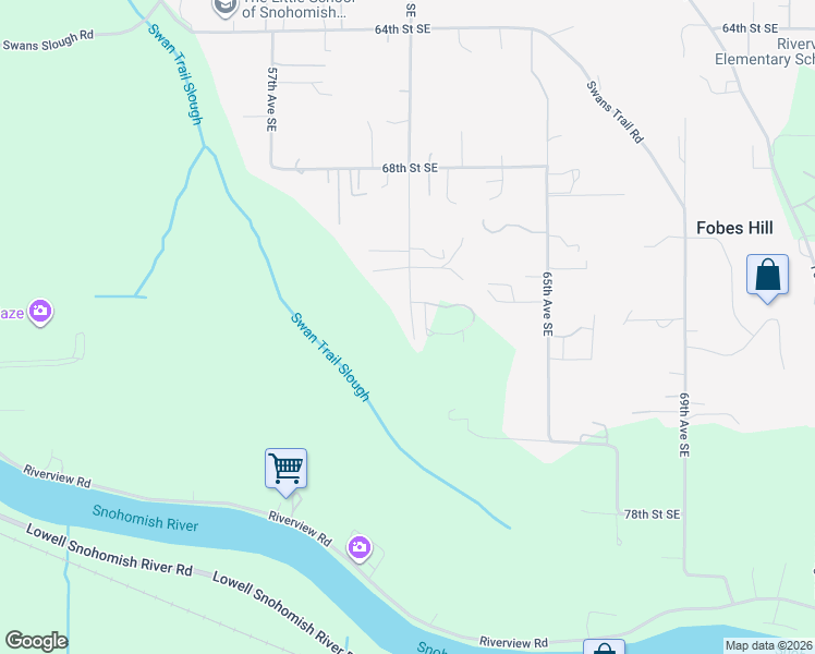 map of restaurants, bars, coffee shops, grocery stores, and more near 7223 61st Ave SE in Snohomish