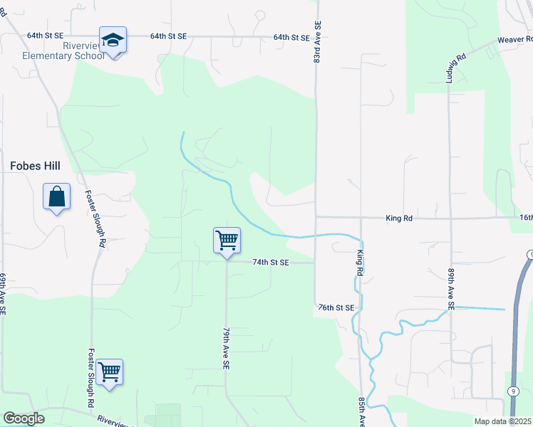 map of restaurants, bars, coffee shops, grocery stores, and more near 8032 71st Place Southeast in Snohomish