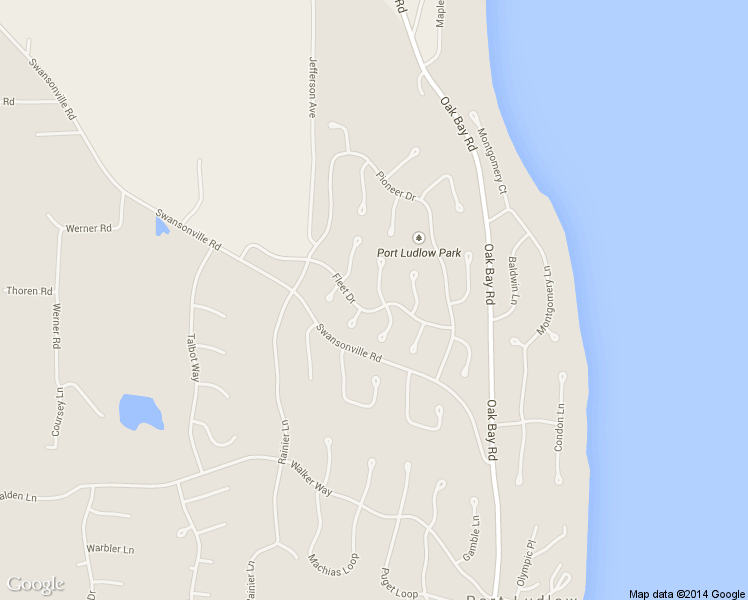 map of restaurants, bars, coffee shops, grocery stores, and more near 293 Fleet Drive in Port Ludlow