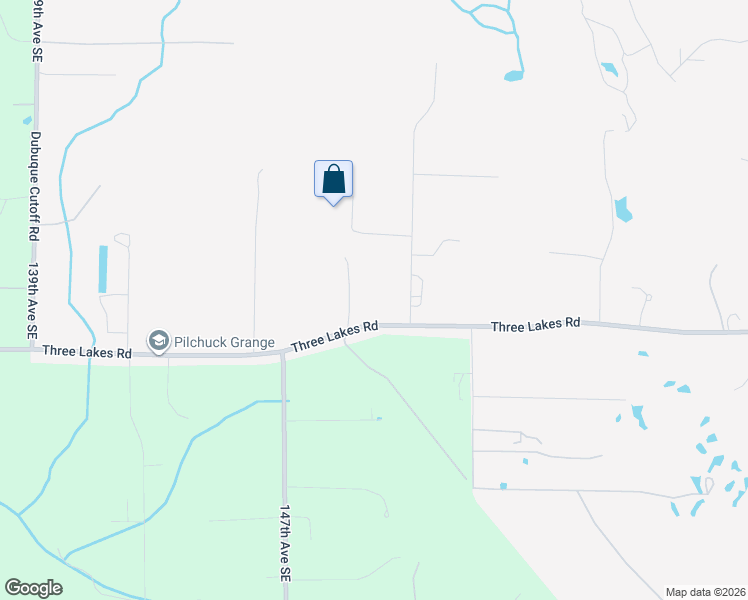 map of restaurants, bars, coffee shops, grocery stores, and more near 14927 Three Lakes Road in Snohomish