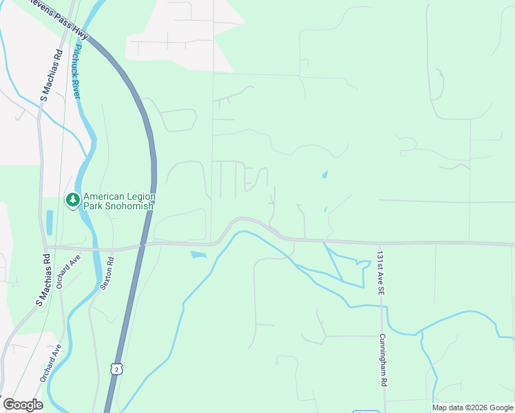 map of restaurants, bars, coffee shops, grocery stores, and more near 12503 Three Lakes Road in Snohomish