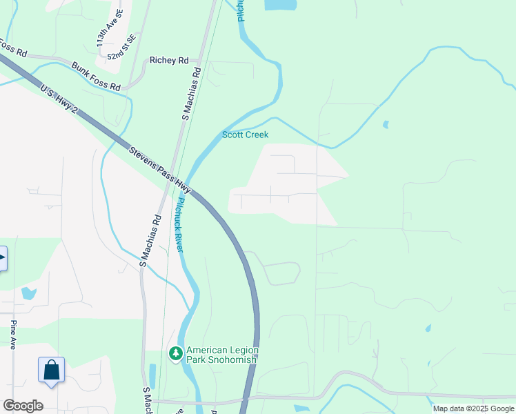 map of restaurants, bars, coffee shops, grocery stores, and more near 12012 58th Place Southeast in Snohomish