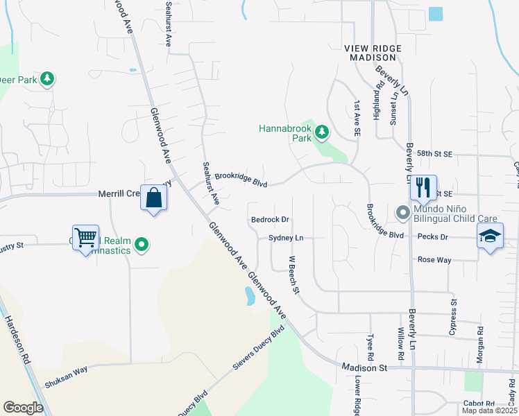 map of restaurants, bars, coffee shops, grocery stores, and more near 6005 Kenwood Drive in Everett