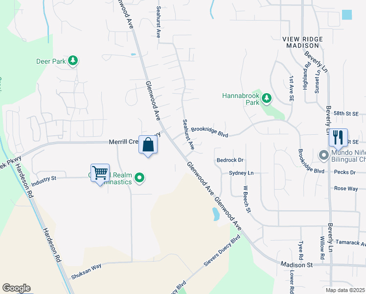 map of restaurants, bars, coffee shops, grocery stores, and more near 6026 Seahurst Avenue in Everett