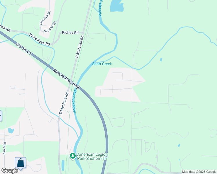 map of restaurants, bars, coffee shops, grocery stores, and more near 12013 58th Place Southeast in Snohomish