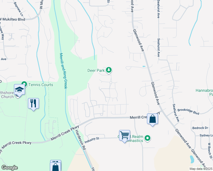 map of restaurants, bars, coffee shops, grocery stores, and more near 1311 56th Street Southwest in Everett
