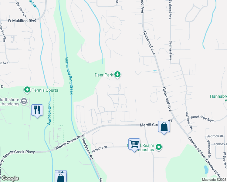 map of restaurants, bars, coffee shops, grocery stores, and more near 1311 56th Street Southwest in Everett