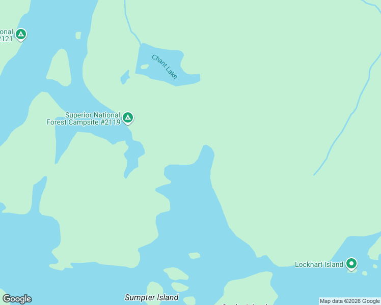 map of restaurants, bars, coffee shops, grocery stores, and more near 2713 Burntside Lake Road in Ely