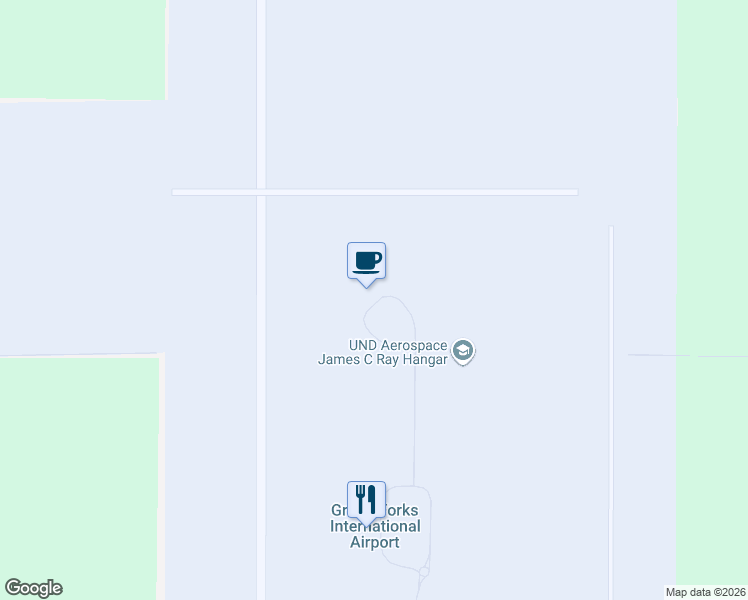 map of restaurants, bars, coffee shops, grocery stores, and more near in Grand Forks