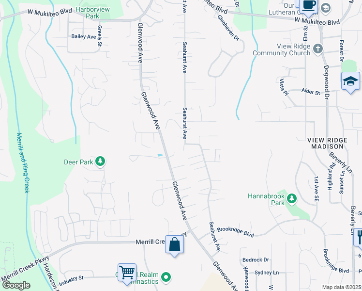 map of restaurants, bars, coffee shops, grocery stores, and more near 5200 Seahurst Avenue in Everett