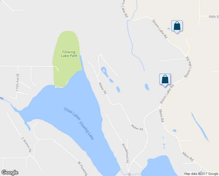 map of restaurants, bars, coffee shops, grocery stores, and more near 5125 Weber Road in Snohomish