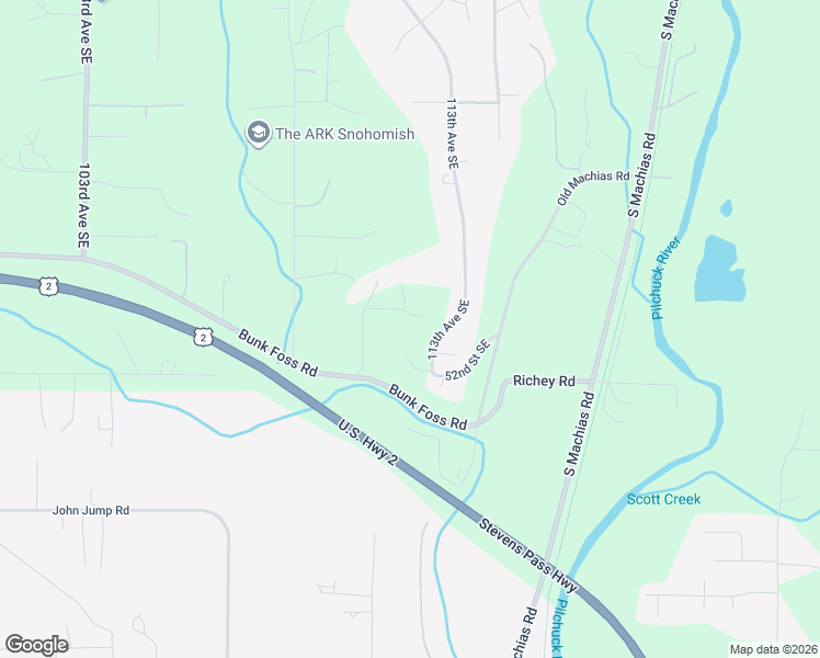 map of restaurants, bars, coffee shops, grocery stores, and more near 11217 Bunk Foss Road in Snohomish
