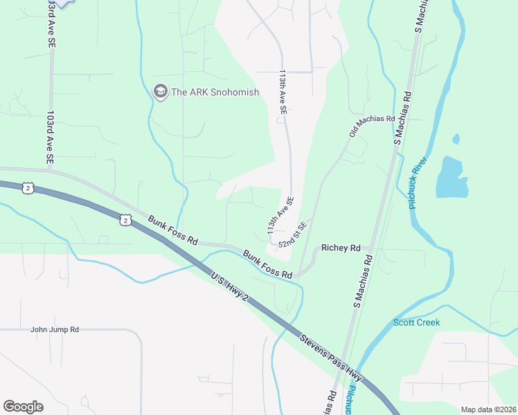map of restaurants, bars, coffee shops, grocery stores, and more near 11217 Bunk Foss Road in Snohomish