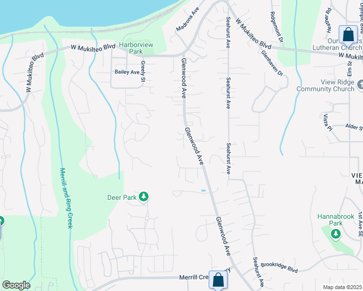 map of restaurants, bars, coffee shops, grocery stores, and more near 1512 49th Place Southwest in Everett